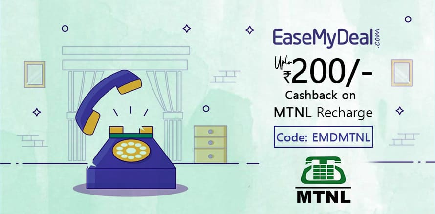 Easemydeal mtnl mumbai special Mobile Recharge offer