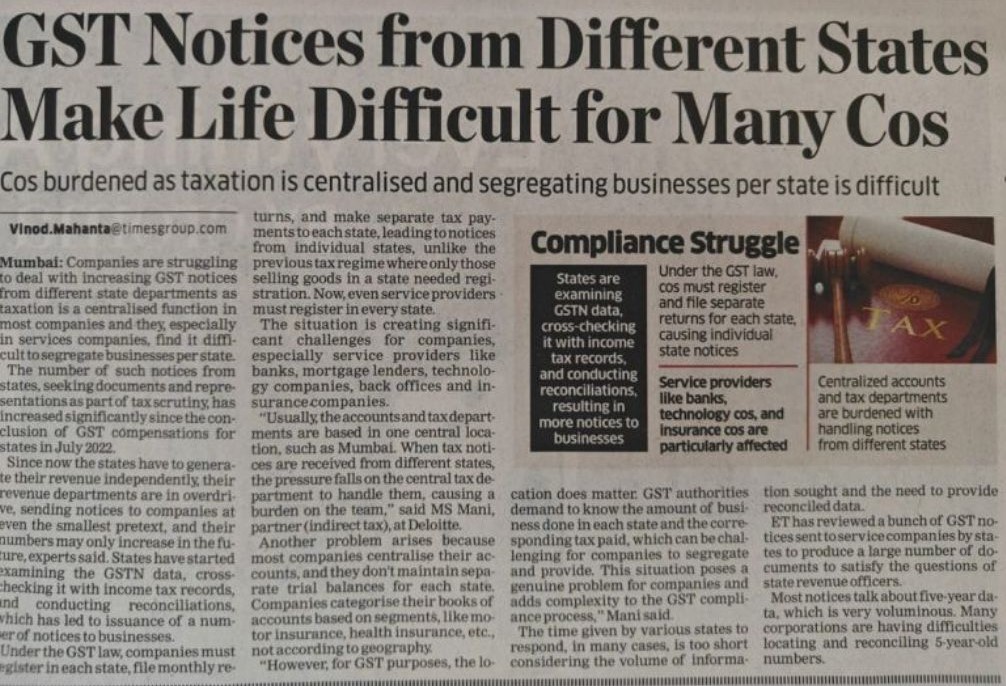The Growing Struggle of Companies Dealing with Increasing GST Notices from Different States Banner Image