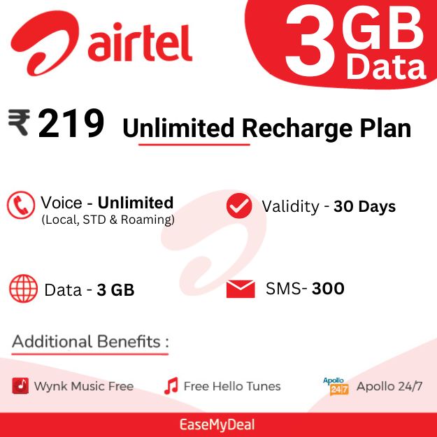 Airtel 219 Recharge Plan