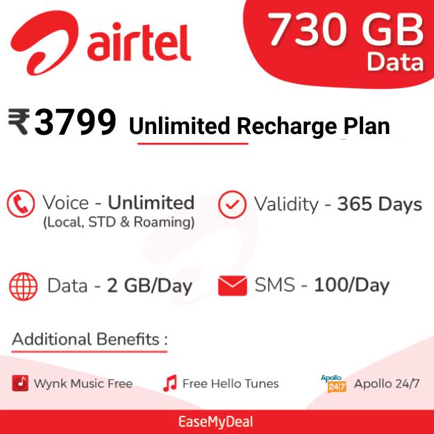 Airtel 3599 Recharge Plan
