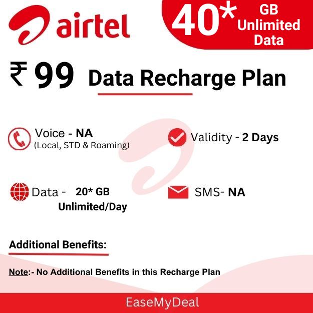 Airtel 99 Data Recharge Plan
